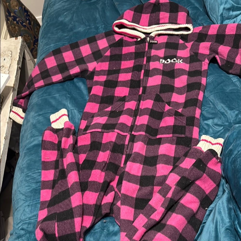 Pink and Black Checkered Onesie